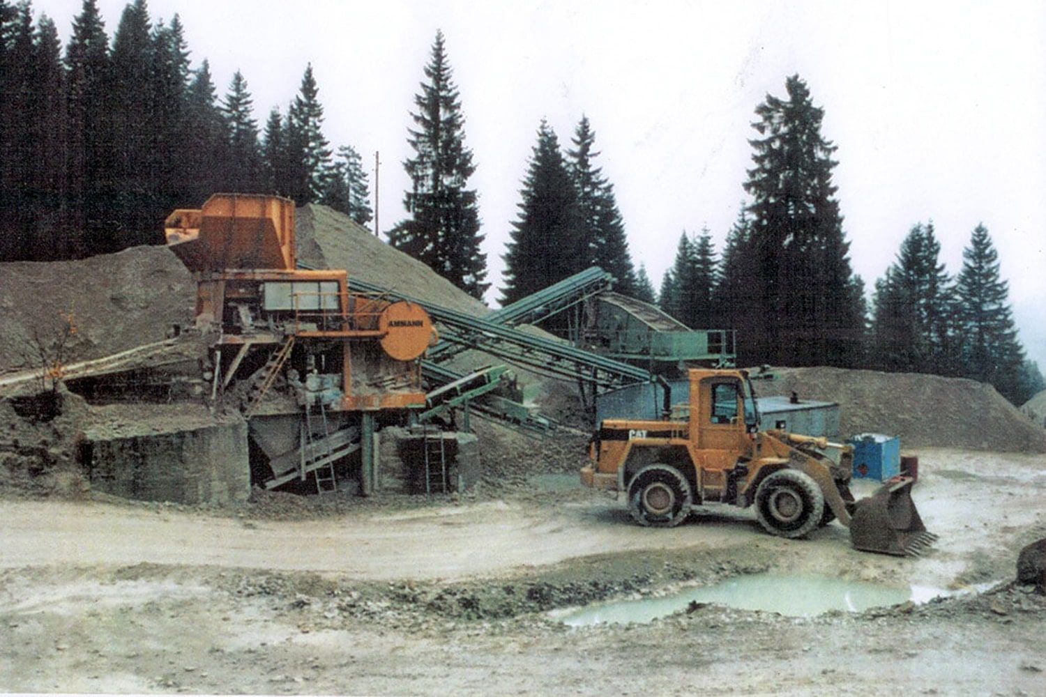 Kiesproduktion 1990